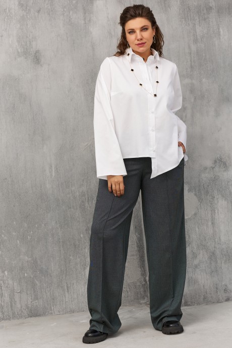 Рубашка BegiModa 4108 белый размер 48-62 #1