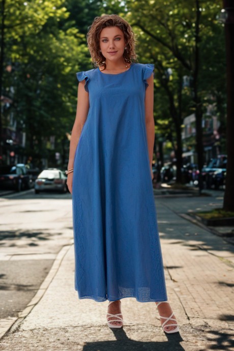 Платье BegiModa 1046 синий размер 48-62 #1