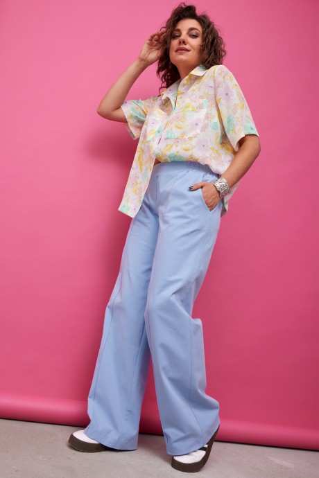 Блузка BegiModa 4127 акварель размер 48-62 #6