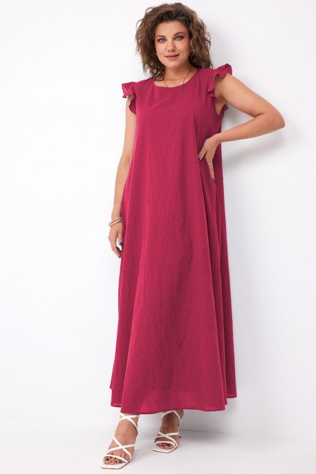 Платье BegiModa 1046 рубин размер 48-62 #2