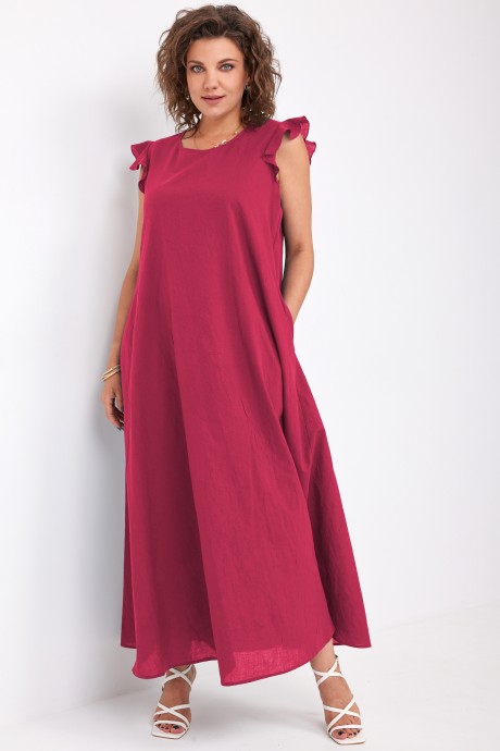 Платье BegiModa 1046 рубин размер 48-62 #3