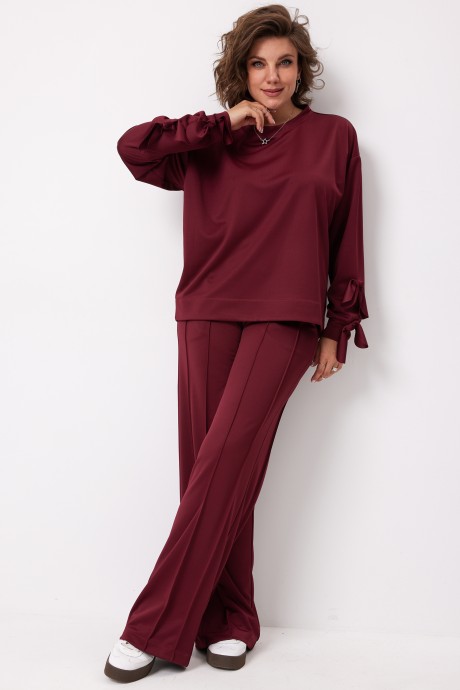 Костюм/комплект BegiModa 3098 двойка вишня размер 48-62 #2