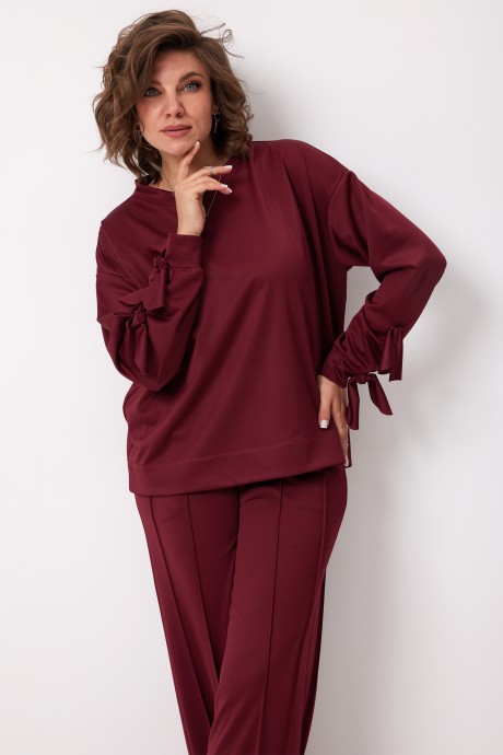 Костюм/комплект BegiModa 3098 двойка вишня размер 48-62 #3