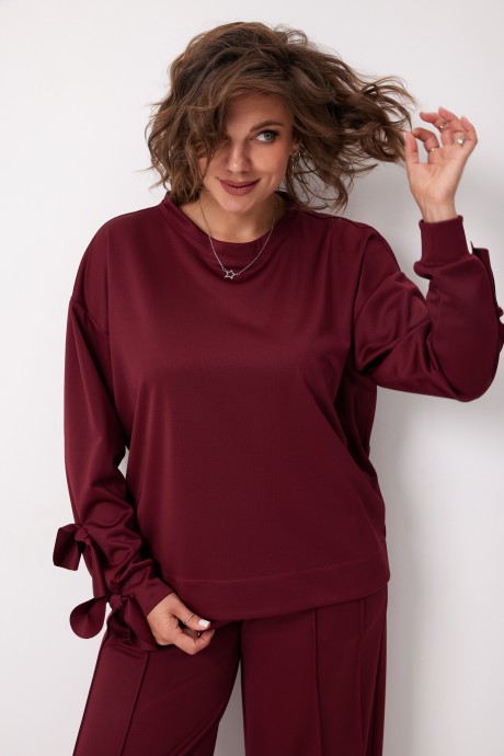 Костюм/комплект BegiModa 3098 двойка вишня размер 48-62 #4