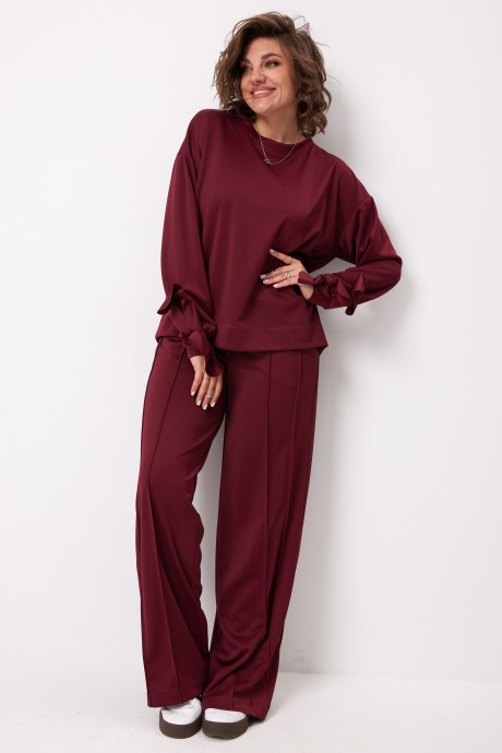 Брюки BegiModa 6071 вишня размер 48-62 #4