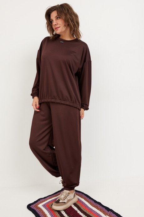 Спортивный костюм BegiModa 3099 двойка мокко размер 48-62 #3