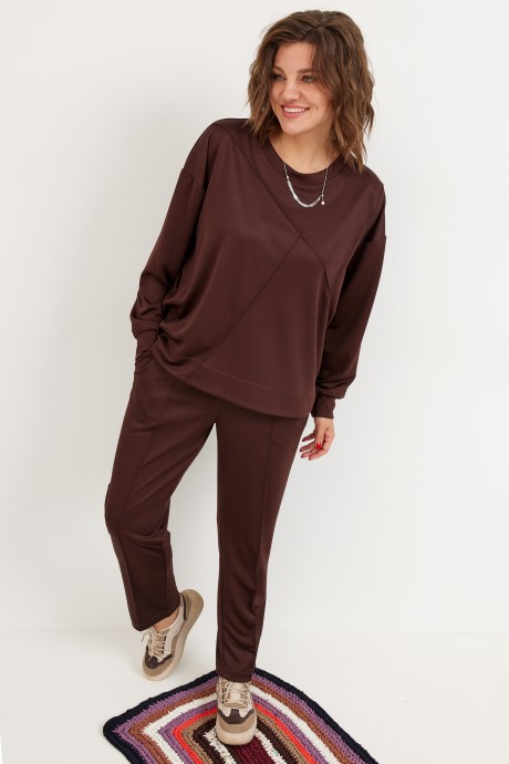 Спортивный костюм BegiModa 3100 двойка мокко размер 48-62 #1