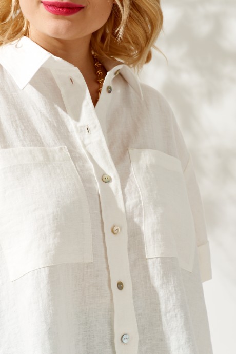 Рубашка KOKOdea 212440 белый размер 42-52 #5