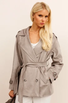 Плащ KOKOdea 10002 серый