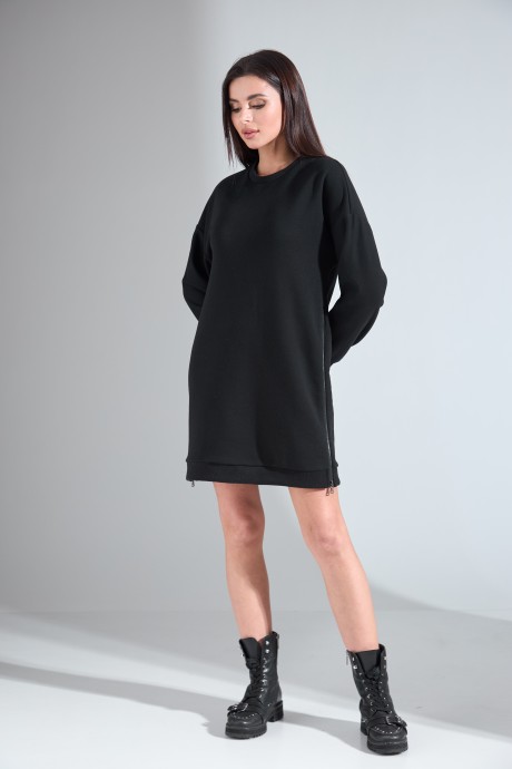 Платье HIT 4012 черный размер 44-52 #2