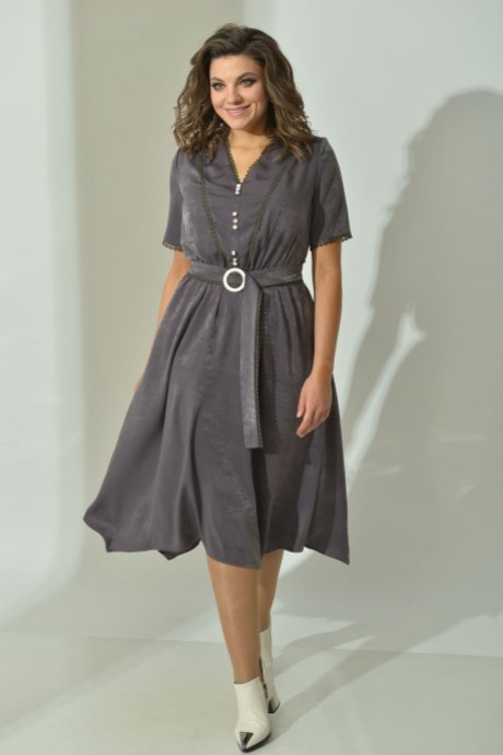 Платье MisLana 534 серый размер 44-54 #1