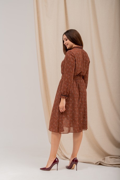 Платье MisLana 494 коричневый размер 46-52 #3