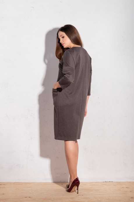 Платье MisLana 634 коричневый размер 46-56 #4