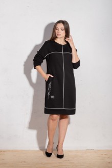 Платье MisLana 628 черный #1