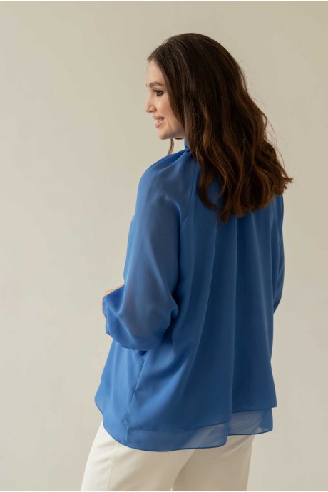 Блузка MisLana 791 синий размер 46-56 #2