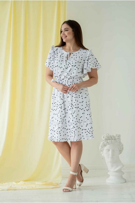 Платье MisLana 660 белый размер 44-54 #3
