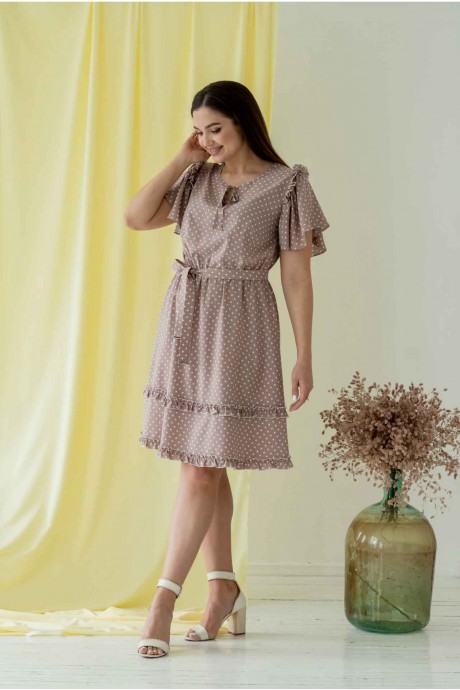 Платье MisLana 660 какао размер 44-54 #2