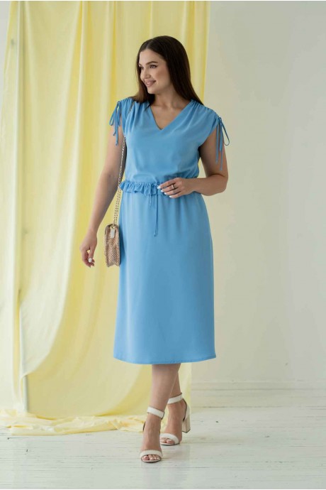 Платье MisLana 665 синий размер 46-52 #2