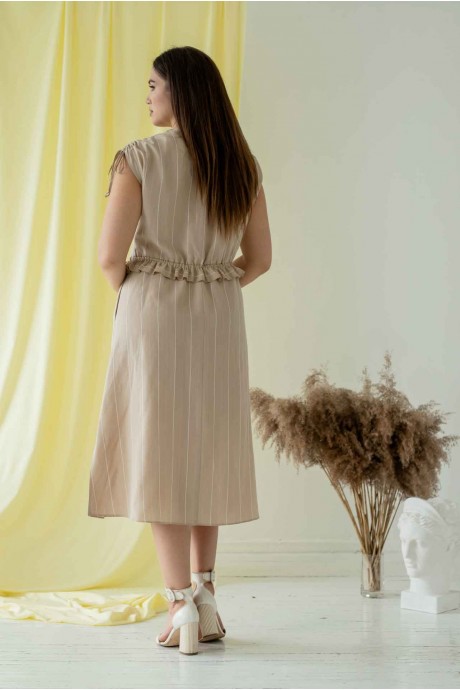 Платье MisLana 667 бежевый размер 46-52 #3