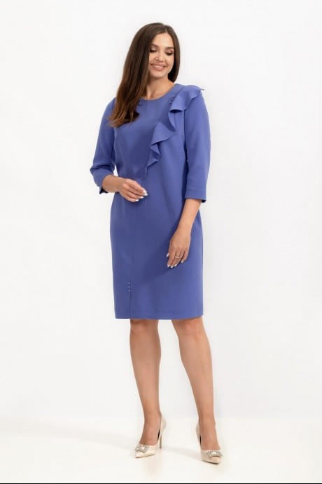 Платье MisLana 802 синий размер 46-56 #1
