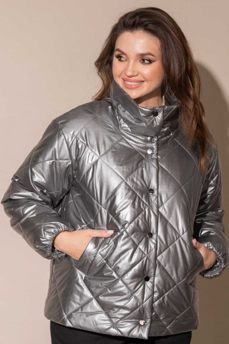 Куртка MisLana 724 серебро размер 46-56 #2