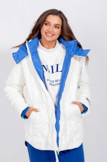 Куртка MisLana 851 бело-синий #1