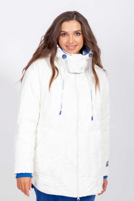 Куртка MisLana 851 бело-синий размер 44-54 #3