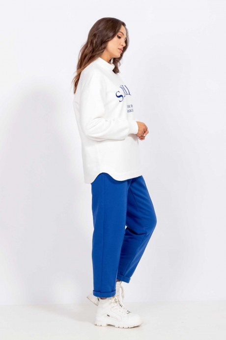 Спортивный костюм MisLana 868 белый/синий размер 44-54 #3