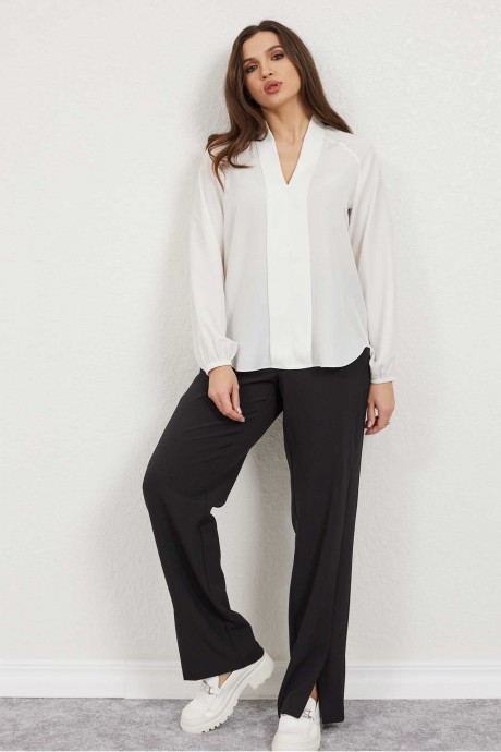 Блузка MisLana 925 белый размер 46-52 #4