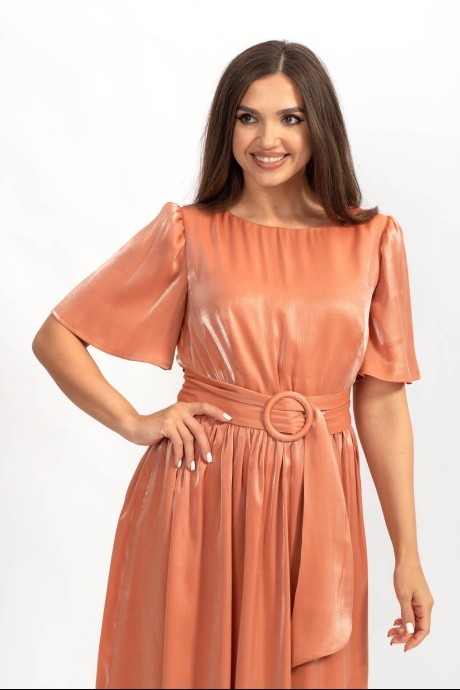 Платье MisLana 5521 персиковый размер 48-58 #2