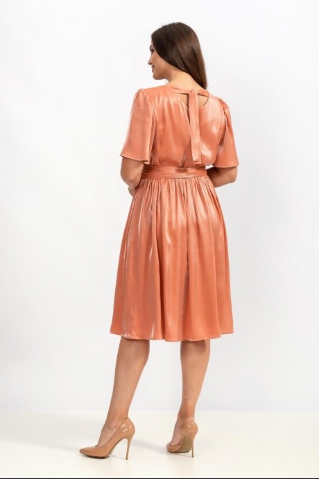 Платье MisLana 5521 персиковый размер 48-58 #3