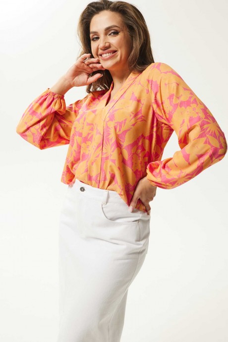 Блузка MisLana С925/1 оранжевый размер 46-52 #2