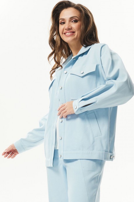 Жакет (пиджак) MisLana М210/1 голубой размер 44-54 #2