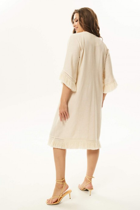Платье MisLana С938 бежевый размер 46-54 #5