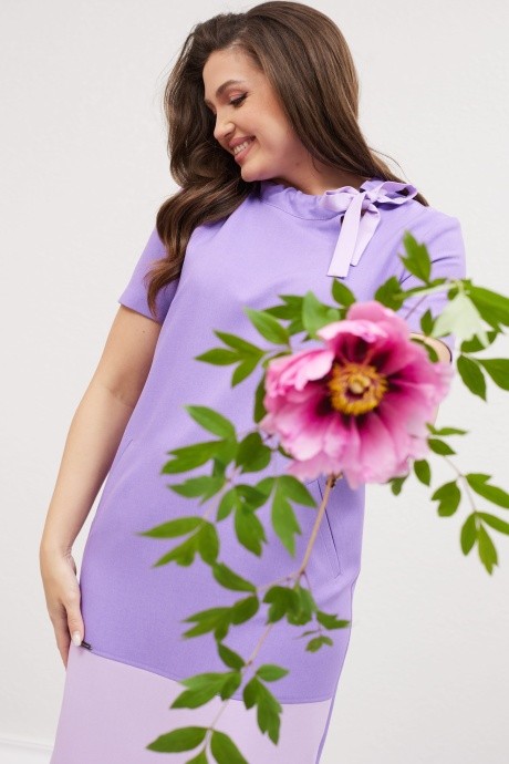 Платье MisLana 417 фиолетовый размер 46-56 #4