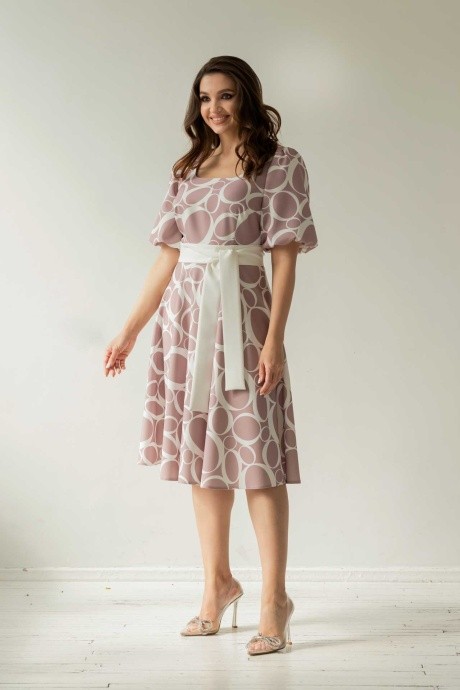 Платье MisLana 761 розовый размер 44-54 #1
