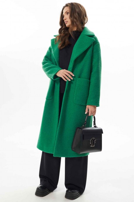 Пальто MisLana С854/1 зеленый размер 46-56 #1