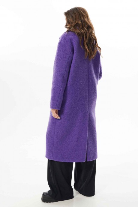 Пальто MisLana С854/1 фиолет размер 46-56 #5