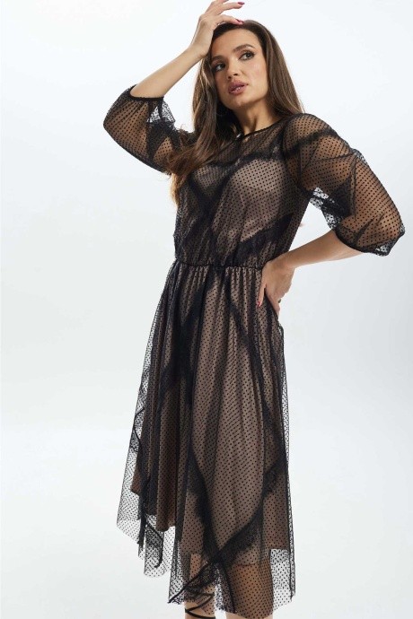 Вечернее платье MisLana С908 черный размер 46-52 #2