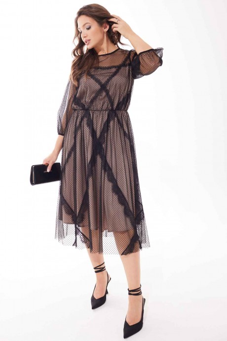 Вечернее платье MisLana С908 черный размер 46-52 #3