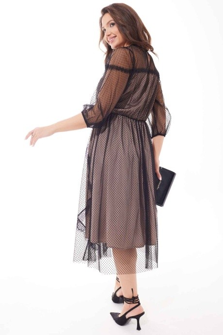 Вечернее платье MisLana С908 черный размер 46-52 #4