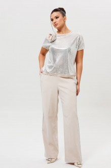 Костюм/комплект MisLana 1277 двойка серый/бежевый