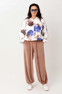 Спортивный костюм MisLana 1301 двойка коричневый