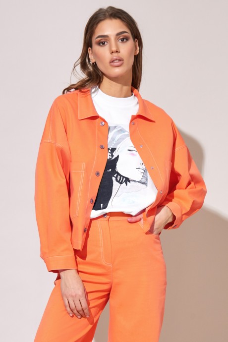 Жакет (пиджак) RIVOLI 8026.1 оранжевый размер 42-52 #1