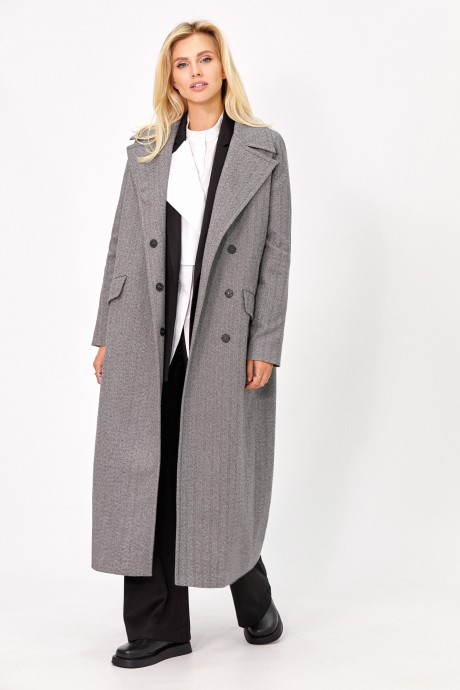 Пальто RIVOLI 1044 серый размер 42-52 #4