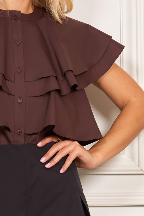 Блузка RIVOLI 2381.5 коричневый размер 42-52 #2