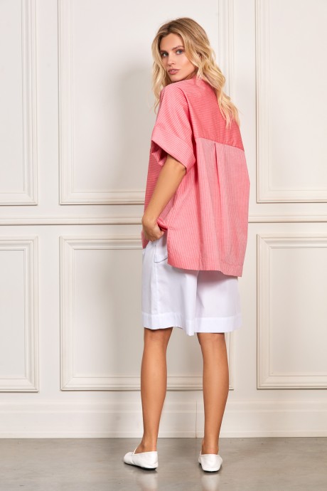 Рубашка RIVOLI 2393.1 кораллово-розовый размер 42-52 #3