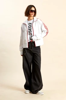 Джемпер (кофта) RIVOLI 3109 .1 белый, красные полосы