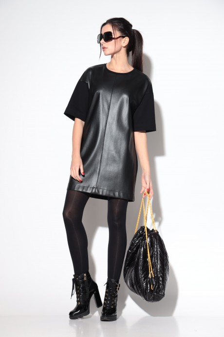 Платье SILVERSPICE S-5102 черный размер 42-48 #1