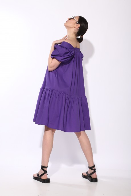 Платье SILVERSPICE S-5205 фиолетовый размер 42-46 #4